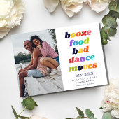 Save The Date Typographie amusante Mariage photo Enregistrer la 