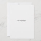 Save The Date Typographie arquée simplement chic Photo  (Dos)