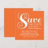 Save The Date Typographie chic Enregistrer l'Invitation de date, (Devant / Derrière)