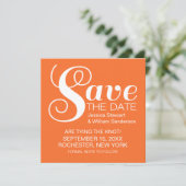 Save The Date Typographie chic Enregistrer l'Invitation de date, (Debout devant)