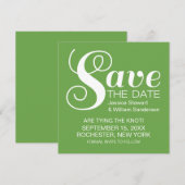 Save The Date Typographie chic Enregistrer l'Invitation de date, (Devant / Derrière)