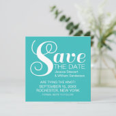 Save The Date Typographie chic Enregistrer l'Invitation de date, (Debout devant)