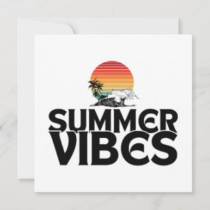 SAVE THE DATE TYPOGRAPHIE CITATIONS VACANCES PLAGE VIBES ÉTÉ