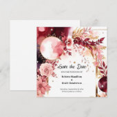 Save The Date Typographie classique de Bourgogne (Devant / Derrière)