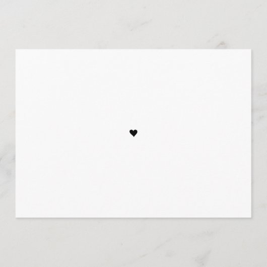 Save The Date Typographie Classique Noir Blanc Enregistrer La Da (Dos)