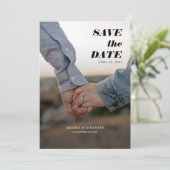 Save The Date Typographie de photo moderne (Debout devant)