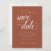 Save The Date Typographie de script décontracté (Devant)