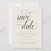 Save The Date Typographie de script décontracté (Devant)