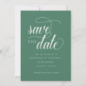 Save The Date Typographie de script décontractée (Devant)