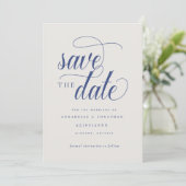 Save The Date Typographie de script décontractée (Debout devant)