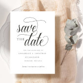 Save The Date Typographie de script décontractée