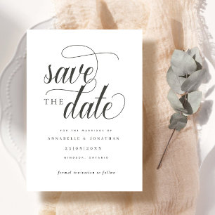 Save The Date Typographie de script décontractée