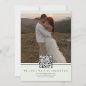 Save The Date Typographie de script moderne Photo  (Dos)