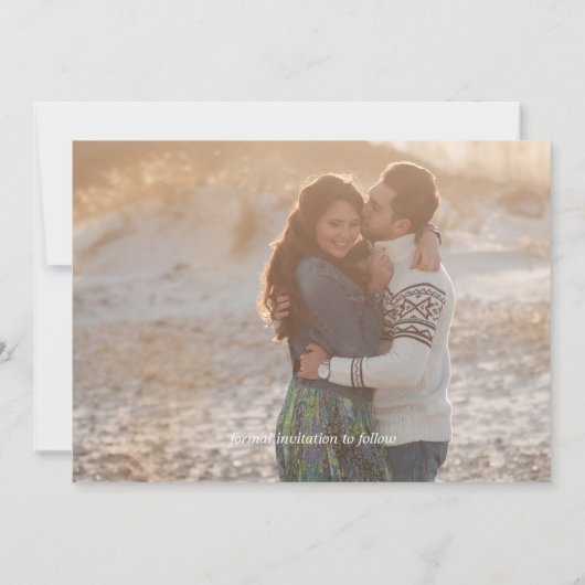 Save The Date Typographie de Whimsical CalligraphyEnregistrer la (Dos)