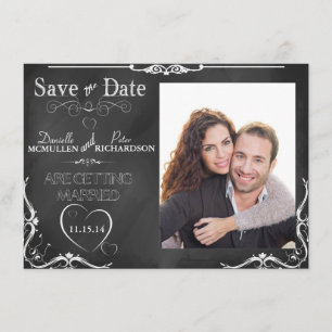 Save The Date Typographie du tableau à pas Enregistrer la date P