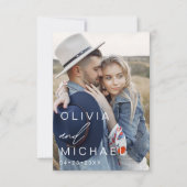 Save The Date Typographie élégante Enregistrer la date de la pho (Devant)