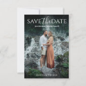 Save The Date Typographie Élégante Moderne Photo (Devant)