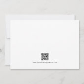 Save The Date Typographie élégante moderne simple noir et blanc (Dos)