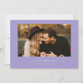 Save The Date Typographie incurvée Multi Photo Lilas (Dos)