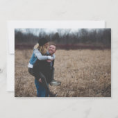 Save The Date Typographie moderne Calligraphie blanc superpositi (Dos)