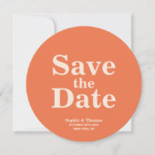 Save The Date Typographie moderne Gras Mariage Enregistrer la da (Devant)