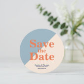 Save The Date Typographie moderne Gras Mariage Enregistrer la da (Debout devant)