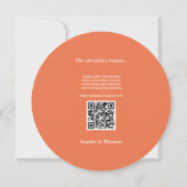 Save The Date Typographie moderne Gras Mariage Enregistrer la da (Dos)