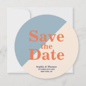 Save The Date Typographie moderne Gras Mariage Enregistrer la da (Devant)