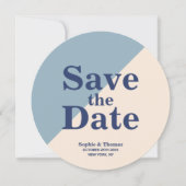Save The Date Typographie moderne Gras Mariage Enregistrer la da (Devant)