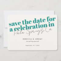 Typographie moderne Gras Mariage Turquoise