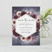 Save The Date Typographie moderne Mariage Bourgogne (Debout devant)