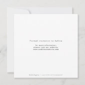 Save The Date Typographie moderne mariage photo enregistrer la d (Dos)