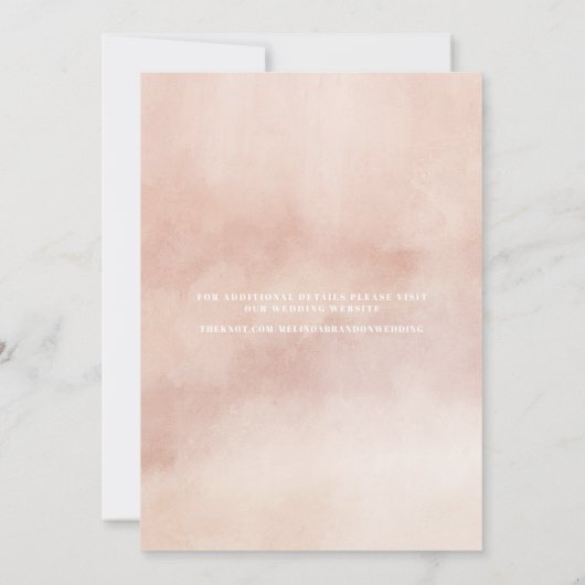 Save The Date Typographie moderne Mariage photo Enregistrer la d (Dos)