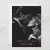 Save The Date Typographie moderne minimale Photo Enregistrer la  (Devant)
