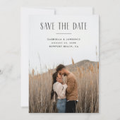 Save The Date Typographie Moderne Minimaliste Enregistrez la Dat (Devant)