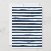 Save The Date Typographie Moderne Navy (Dos)