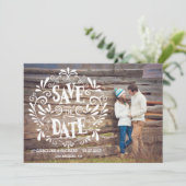 SAVE THE DATE TYPOGRAPHIE MODERNE | RÉSERVEZ LA DATE (Debout devant)