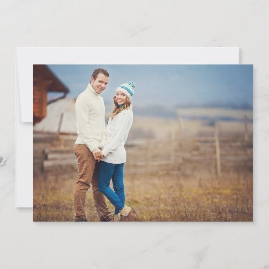 SAVE THE DATE TYPOGRAPHIE MODERNE | RÉSERVEZ LA DATE (Dos)