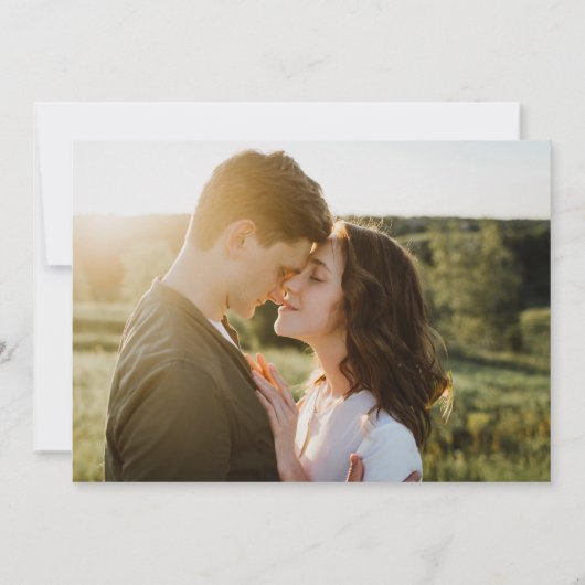 Save The Date Typographie moderne Vellum 2 Mariage photo (Dos)