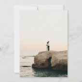 Save The Date Typographie photo minimale moderne (Dos)