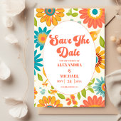 Save The Date Typographie rétro Mariage solaire d'été