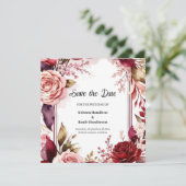 Save The Date Typographie romantique de Bourgogne (Debout devant)