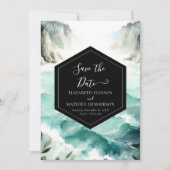 Save The Date Typographie Rustique Mariage nautique (Devant)