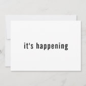 Save The Date Typographie simple C'est en train d'arriver Enregi (Devant)