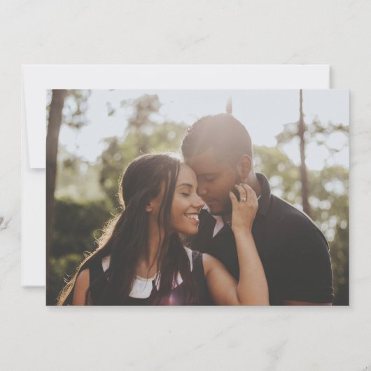 Save The Date Typographie Simple Élégante Mariage Enregistrer La (Dos)