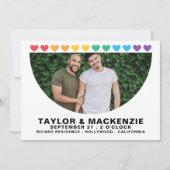 Save The Date Typographie Simple Gay Enregistrer La Date Mariage (Devant)