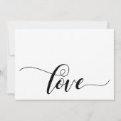 Save The Date Typographie subtile et chic sur fond blanc pour la (Dos)