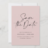 Save The Date Typographiy wedding announcement (Devant)