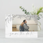 Save The Date Ultime | Moderne Gris pour toujours Multi Photo Fl (Debout devant)