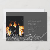 Save The Date Ultime | Moderne Gris pour toujours Multi Photo Fl (Dos)